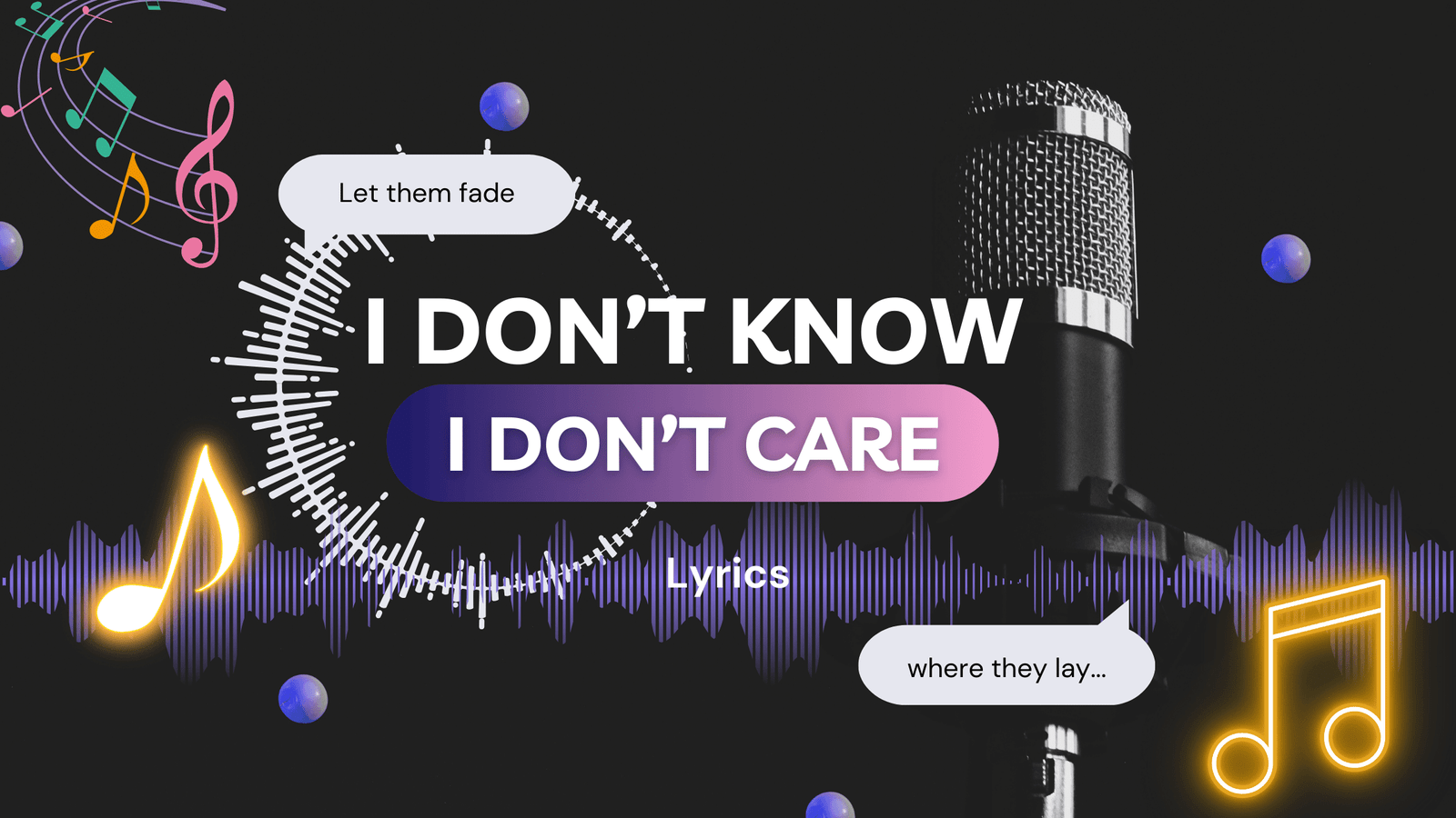 I dont know I dont care song lyrics post featured image